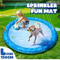 Pet Mat  Dog Sprinkler Splash Swimming Paddling Pool  Outdoor Water Play Spray Toy 130cm