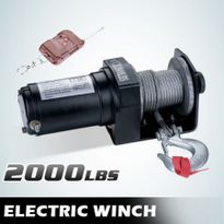 Heavy Duty Electric ATV Winch with Remote Control - 2000LBS/907KG