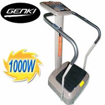 Genki Professional Body Vibration Machine 1.5HP 1000W Massage Exercise Platform with Tension Cord & MP3 Functio