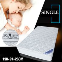 Lily Hill Bedding Latex Mattress - Hypo-Allergenic Single Bed Size