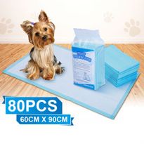 Pack of 80PCs 60 cm x 90 cm Puppy Training Pads for Puppies & Indoor Dogs