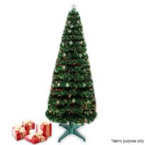 1.80M Forest Green Fibre Optic Christmas Tree 