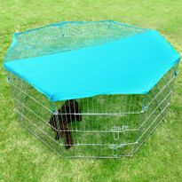 Eight Panel Pet Enclosure with Green Cover
