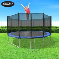 Genki 12ft Trampoline with 6ft Safety Enclosure
