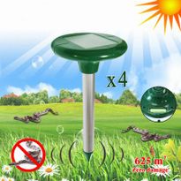 Set of 4 Solar Powered Snake Repellent with Battery Case