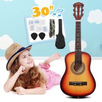 30" Kids Steel String Acoustic Guitar Pack (Sunburst)