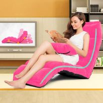 Pink Adjustable Sofa Bed & Matching Pillow