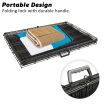 Wire Dog Cage Crate 48 inches with Tray + Cushion Mat + BLUE Cover Combo