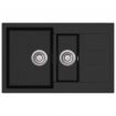 Granite Kitchen Sink Double Basin Black