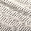 Throw Cotton Herringbone 125x150 cm Grey