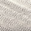 Throw Cotton Herringbone 220x250 cm Grey