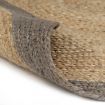 Handmade Rug Jute with Grey Border 90 cm