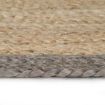 Handmade Rug Jute with Grey Border 90 cm