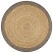 Handmade Rug Jute with Grey Border 120 cm