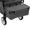 Folding Hand Trolley with Canopy Steel Grey