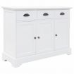 Sideboard with 3 Doors MDF and Pinewood 105x35x77.5 cm