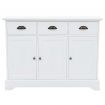 Sideboard with 3 Doors MDF and Pinewood 105x35x77.5 cm