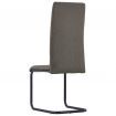 Dining Chairs 4 pcs Taupe Fabric