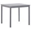 Garden Table Grey 80x80x74 cm Solid Acacia Wood