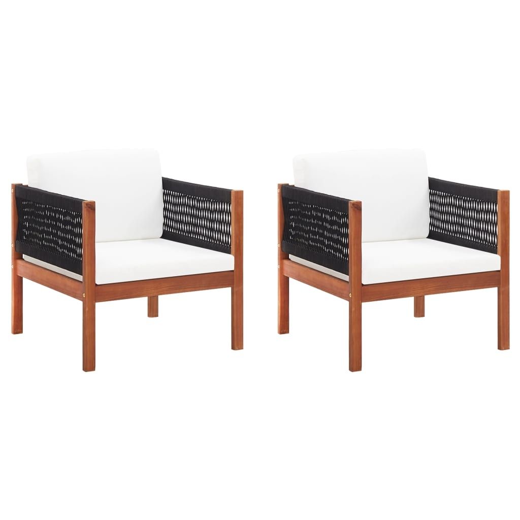 Garden Chairs 2 pcs Solid Acacia Wood