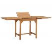 Extending Garden Table (110-160)x80x75cm Solid Teak Wood