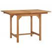 Extending Garden Table (110-160)x80x75cm Solid Teak Wood