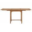 Extending Garden Table (110-160)x80x75cm Solid Teak Wood