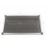 Outdoor Shower Tray WPC Stainless Steel 110x62 cm Grey