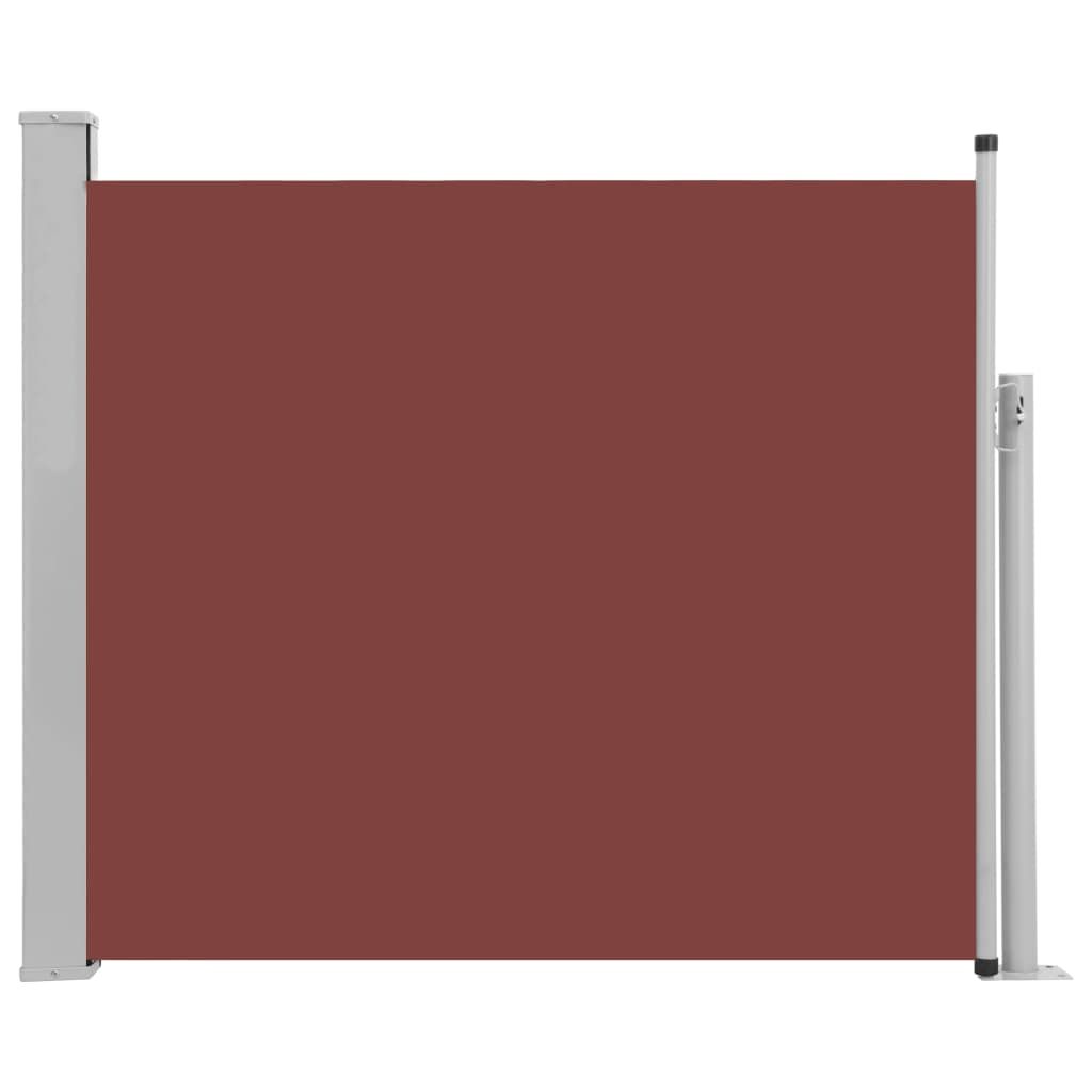 Patio Retractable Side Awning 100x300 cm Brown