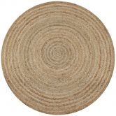 Area Rug Braided Jute 150 cm Round