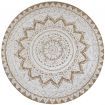 Area Rug Braided Jute Printed 90 cm Round