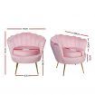 Artiss Armchair Velvet Pink Callista