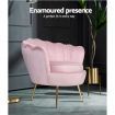 Artiss Armchair Velvet Pink Callista