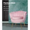 Artiss Armchair Velvet Pink Callista