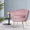 Artiss Armchair Velvet Pink Callista