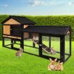 i.Pet Chicken Coop Rabbit Hutch 165cm x 43cm x 86cm Extra Large Run House Cage Wooden Outdoor