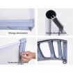 Instahut Window Door Awning Canopy 1.5mx2m Transparent Sheet Grey Plastic Frame