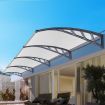 Instahut Window Door Awning Canopy 1.5mx4m Transparent Sheet Grey Plastic Frame