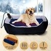 Heated Dog Pad Pet Cat Doggy Heating Bed Puppy Electric Heater Mat Thermal Protection XL 75x45cm