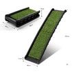 Dog Ramp Car Stairs Puppy Steps Doggy Pet Climbing Ladder Artificial Grass for SUV Folding