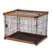 Dog Crate Puppy Playpen Doggy Cage Pet House Cat Kennel Home Enclosure WPC Frame Wire L