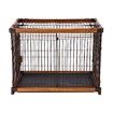 Dog Crate Puppy Playpen Doggy Cage Pet House Cat Kennel Home Enclosure WPC Frame Wire L