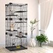 Large Cat Cage House Pet Crate Rabbit Bunny Hutch Ferret Kennel Playpen Home Wired 5 Tiers