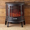 MAXKON Electric Fireplace Freestanding Stove Heater LED Flame Effect Log Fire 1800W