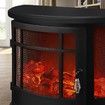 MAXKON Electric Fireplace Freestanding Stove Heater LED Flame Effect Log Fire 1800W