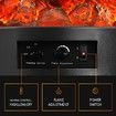 MAXKON Electric Fireplace Freestanding Stove Heater LED Flame Effect Log Fire 1800W