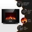 MAXKON Wall Mounted 1800W Electric Fireplace Heater LED Flames w/ Remote Control 