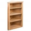 Corner Shelf 59x36x100 cm Solid Oak Wood