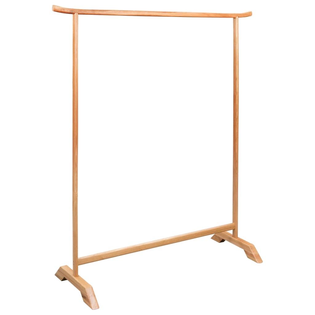 Clothes Rack 125x150 cm Solid Oak Wood