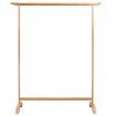 Clothes Rack 125x150 cm Solid Oak Wood